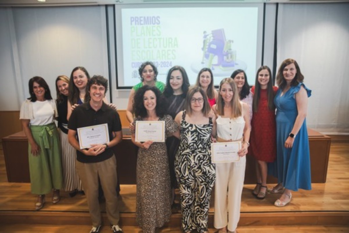 Galardonados en los Premios a Planes de Lectura 2024.