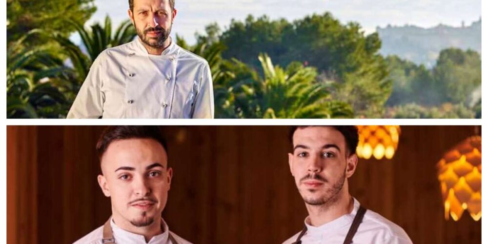 Iván Cerdeño y cocineros del Oba-Hotel Cañitas