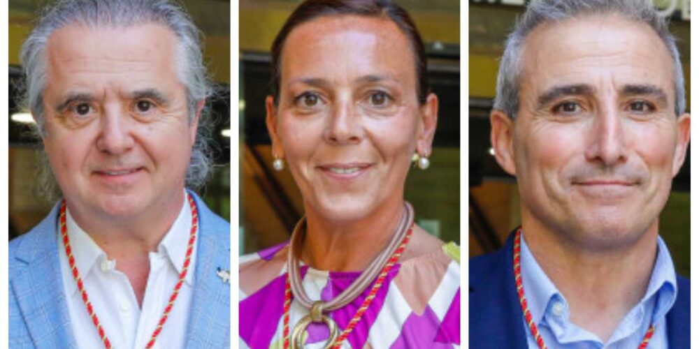 José Ramón Conesa, Leticia Alejandra Martínez y José Bernabé Cotillas.