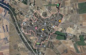 Accidente de tráfico en Fuensanta (Albacete). Imagen: Google Maps.