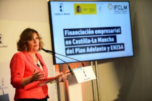 Patricia Franco, en la jornada sobre herramientas de financiación pública. Foto: Rebeca Arango.