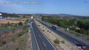 Imagen de la A-3 a la altura de Minglanilla (Cuenca).