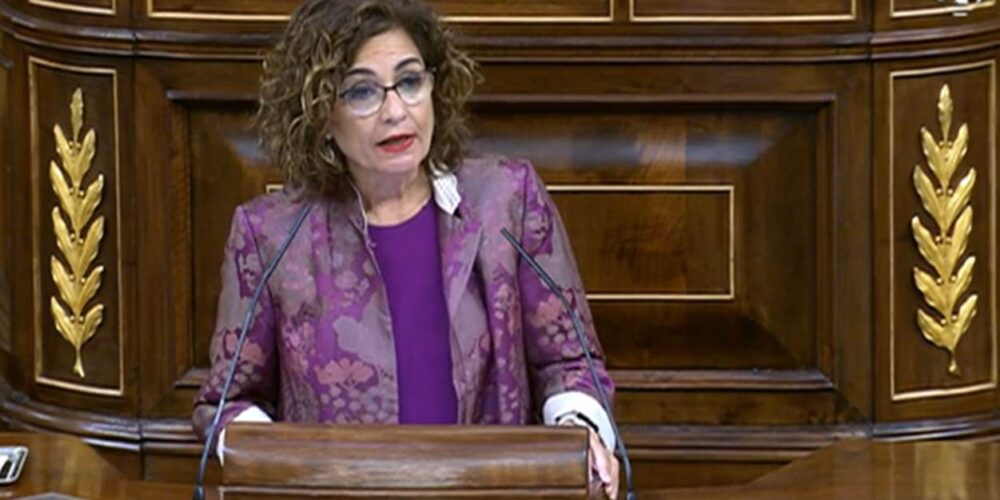 La ministra de Hacienda y vicepresidenta primera de España, María Jesús Montero.