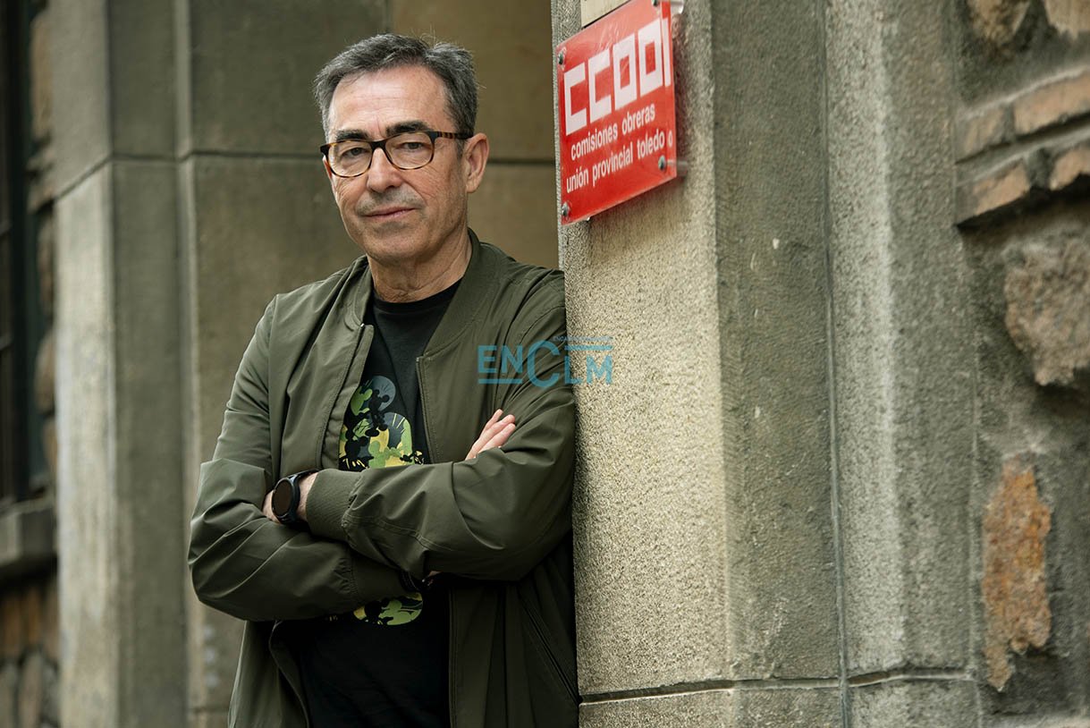 Paco de la Rosa, secretario general de CCOO Castilla-La Mancha. Foto: Rebeca Arango.