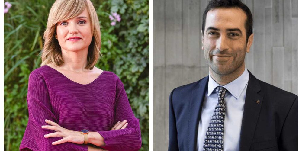 La portavoz del Gobierno y ministra de Educación y Formación Profesional, Pilar Alegría, y el ministro de Economía, Carlos Cuerpo.