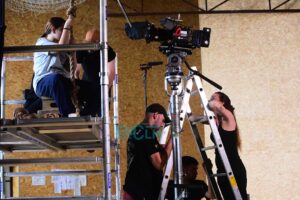 Imagen de archivo de un rodaje en Toledo. Foto: Rebeca Arango.