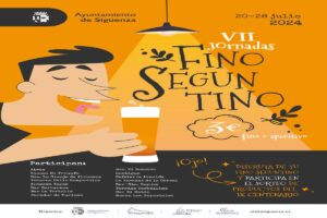 Cartel Fino Seguntino en Sigüenza (Guadalajara)
