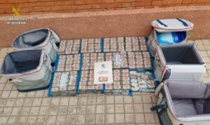 Hachís incautado en Almuradiel por la Guardia Civil