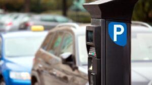 Imagen de archivo de un parquímetro