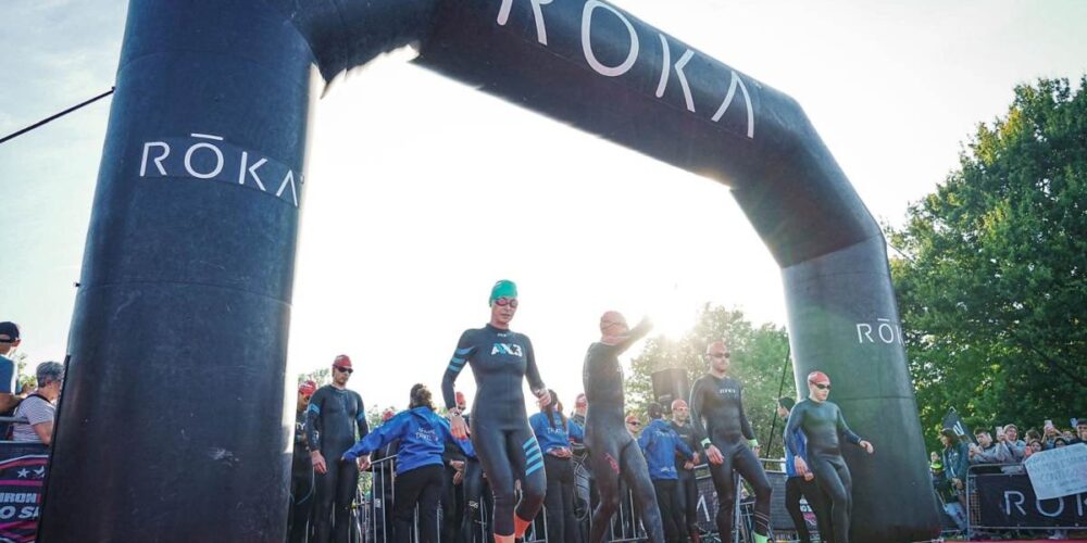 Débora Vaquerizo, en un momento del Ironman de Vitoria. Foto: Débora Vaquerizo.