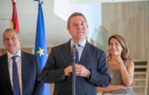 El presidente de Castilla-La Mancha, Emiliano García-Page, en Molina de Aragón.