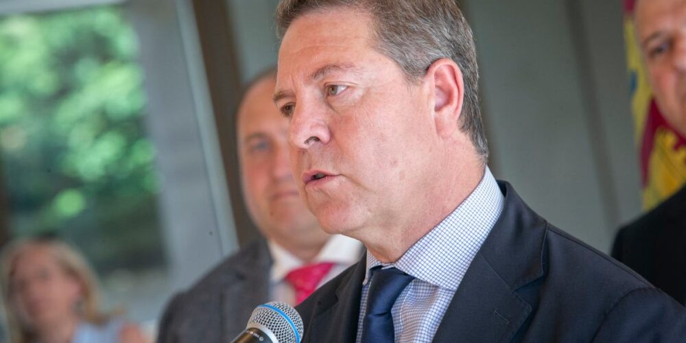 El presidente de Castilla-La Mancha, Emiliano García-Page, en Molina de Aragón.