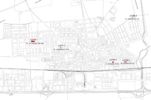 Plano de viviendas protegidas de de Azuqueca de Henares (Guadalajara)