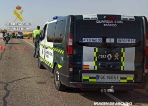 Imagen de un vehículo de atestados de la Guardia Civil. Alcoholemia