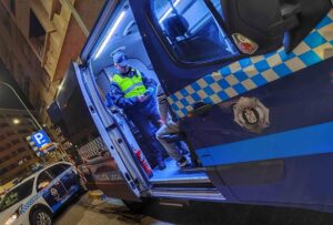 Control de la Policía Local de Albacete. Imagen de archivo