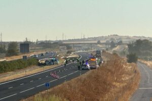 Imagen del accidente en Torralba de Calatrava