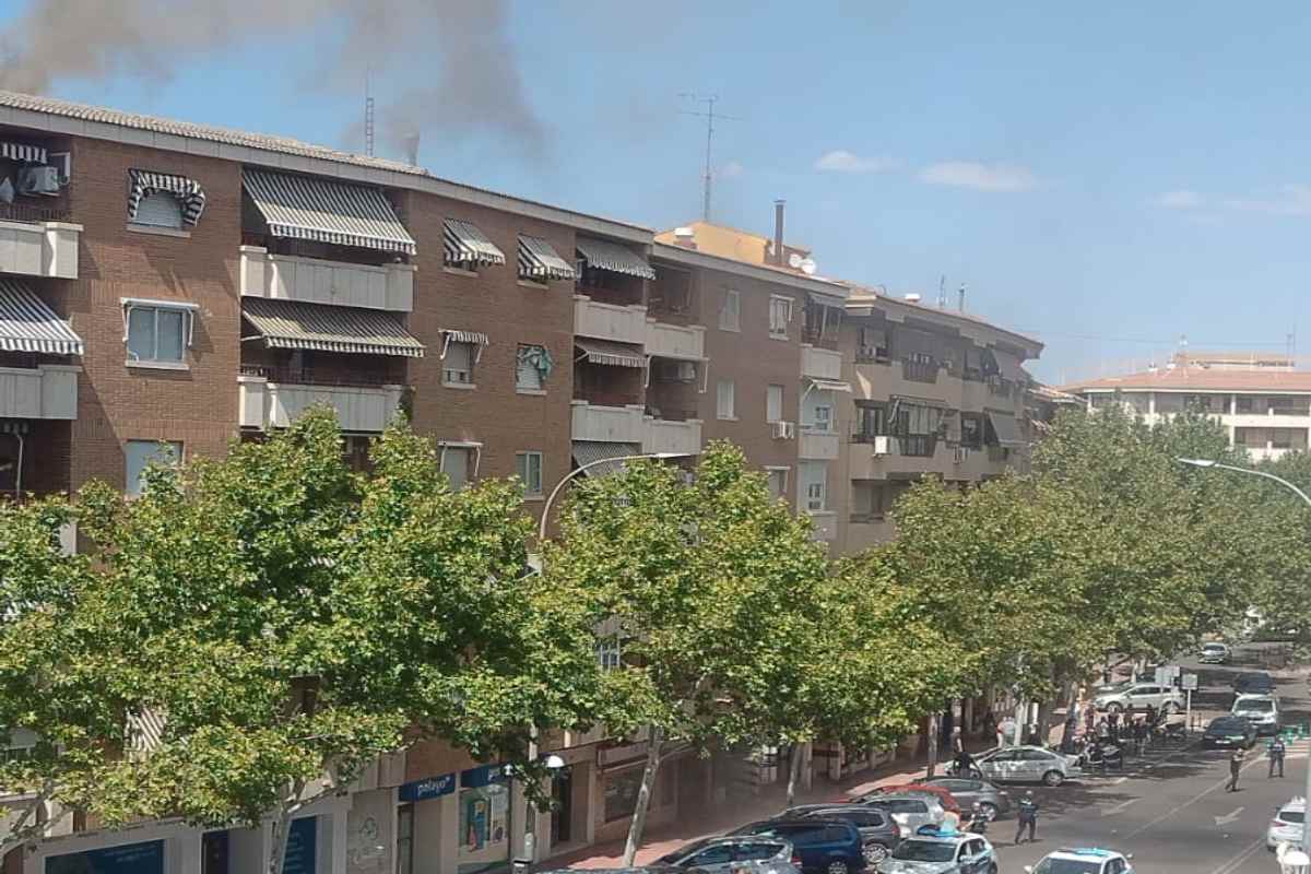 Imagen del incendio.