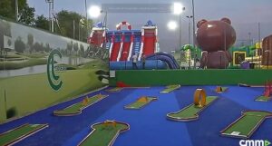 Aspecto parcial del centro de ocio del CD Toledo en Layos.