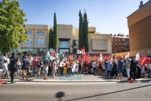 Concentración huelga educación toledo