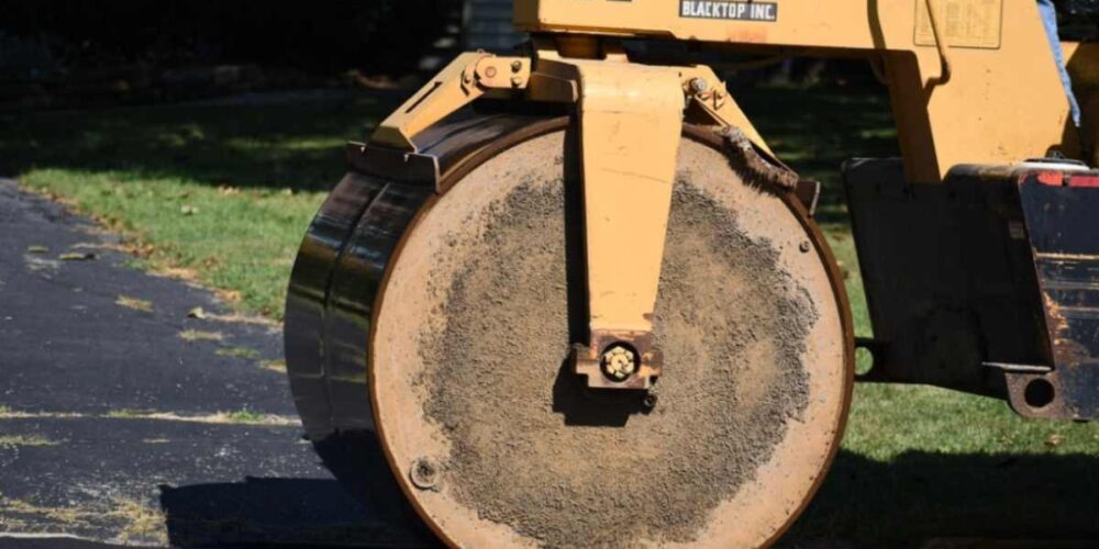 Maquina de asfaltado, asfalto