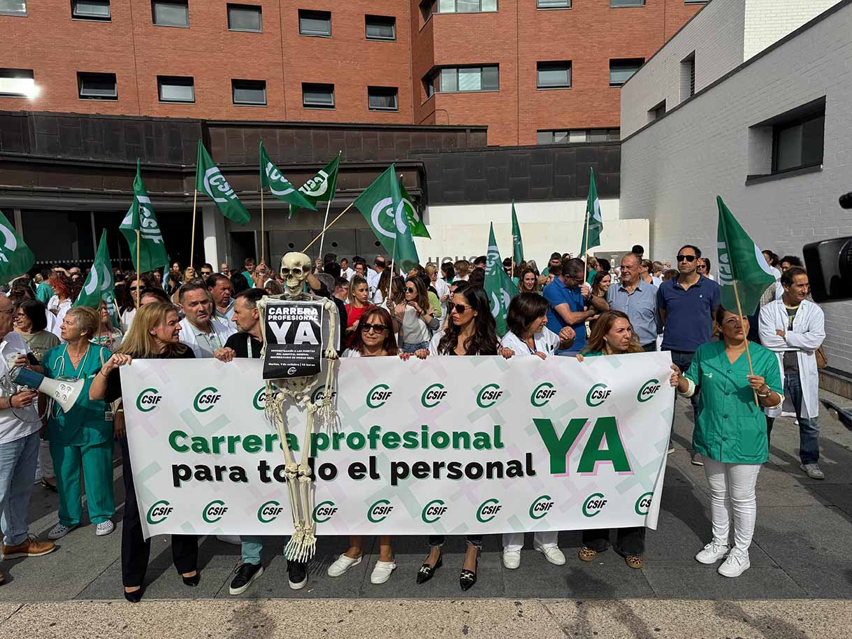 Concentración en el Hospital de Ciudad Real. 