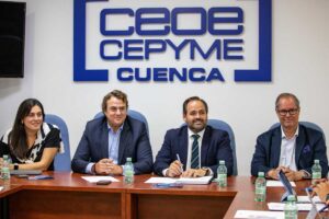 Reunión de trabajo entre CEOE-Cepyme Cuenca y representantes del Partido Popular.
