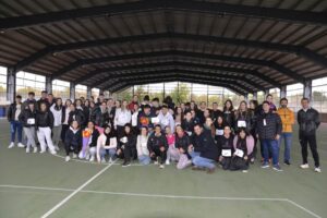 Alumnado participante en la marcha