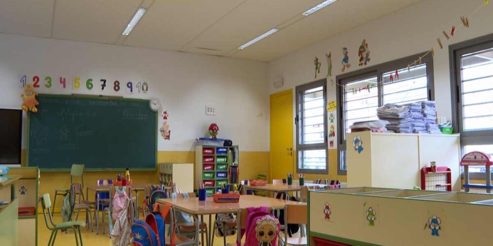 Imagen de aula de archivo.