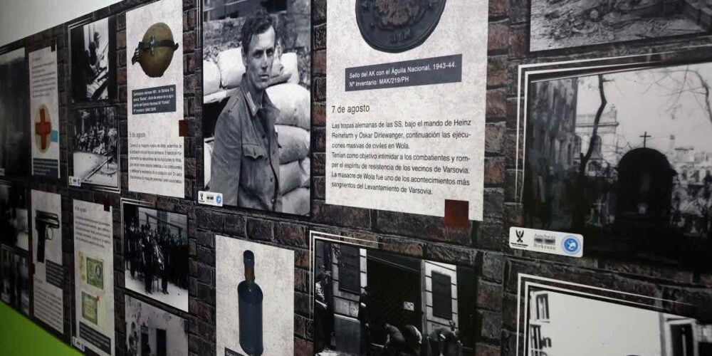 Un detalle de la exposición sobre el levantamiento de Varsovia.