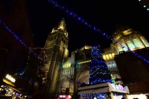Foto de archivo de la Navidad en Toledo
