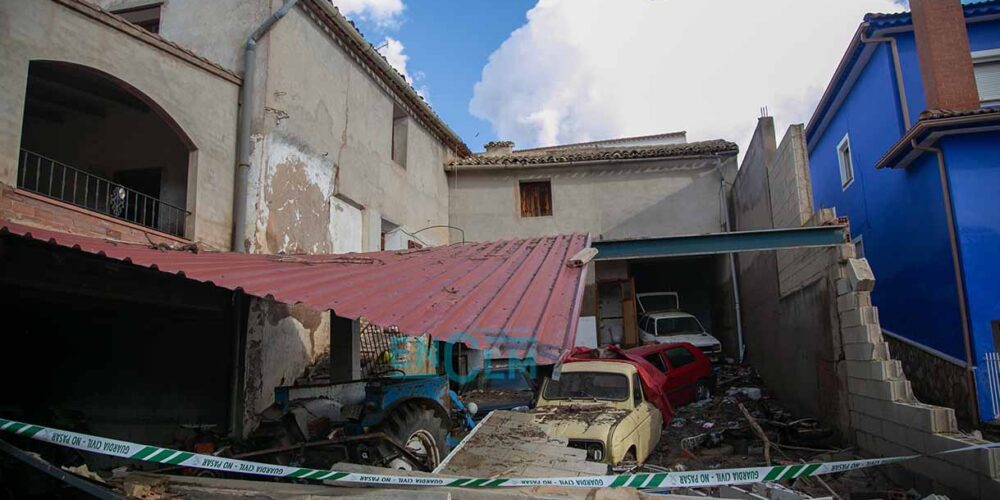 Imagen del municipio de Mira tras la DANA