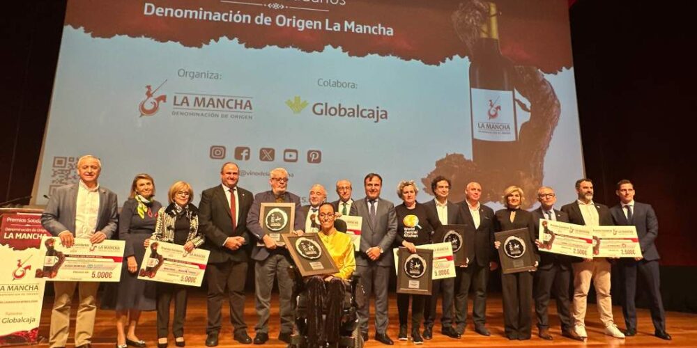Los galardonados con los Premios DO La Mancha.