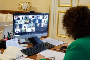 Imagen de la reunión.