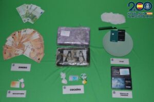 Droga incautada por los agentes de la Policía Nacional