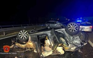 Imagen de unos de los coches implicados en el accidente. Fuente: CPEIS.
