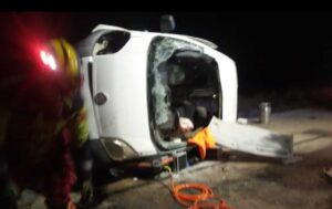 Imagen del accidente en Santa Cruz de la Zarza (Toledo).
