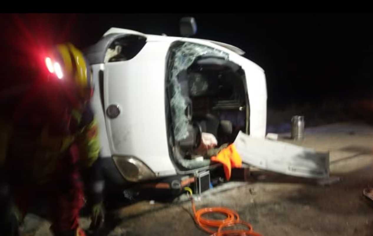 Imagen del accidente en Santa Cruz de la Zarza (Toledo).