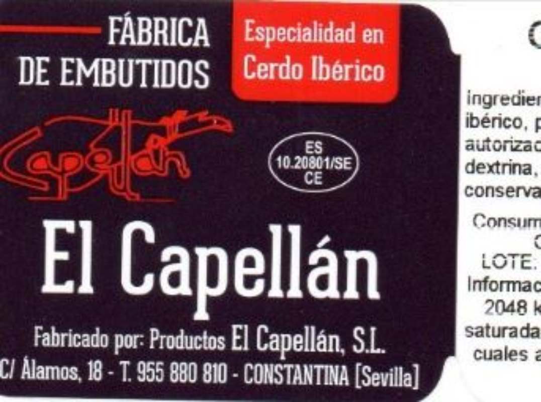 Alerta sanitaria por presencia de listeria en productos de la marca 'El Capellán'.