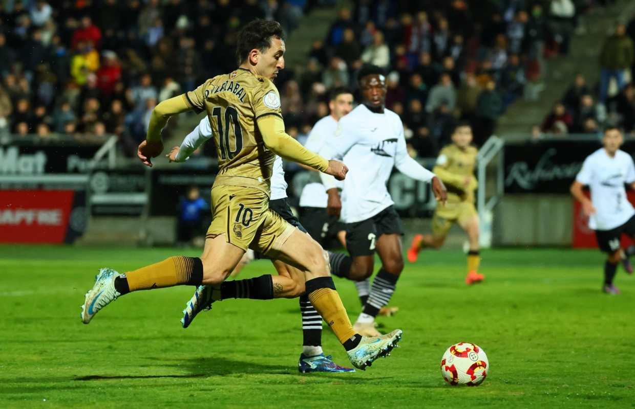 Mikel Oyarzábal en la Fuensanta. Foto: Real Sociedad.