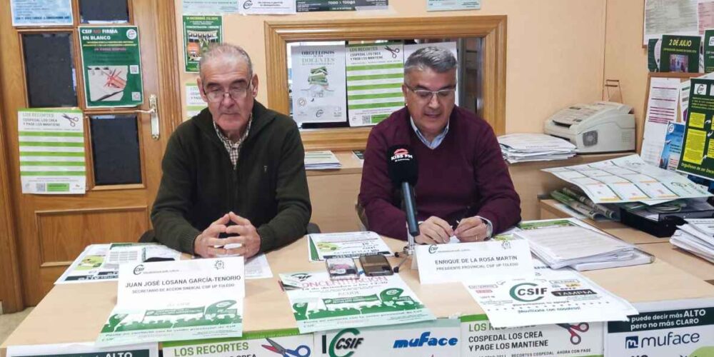 Juan José Losana (izquierda) y Enrique de la Rosa, de CSIF.