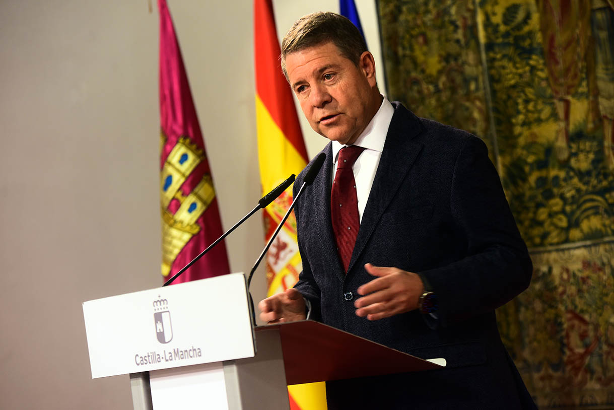 El presidente de Castilla-La Mancha, Emiliano García-Page. Foto: Rebeca Arango.
