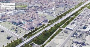 Solución para la integración de la estación de AVE en Talavera. Foto: Ministerio de Transportes