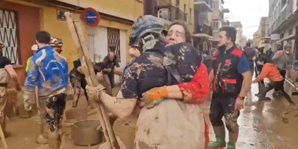Imagen de la UME en Valencia.