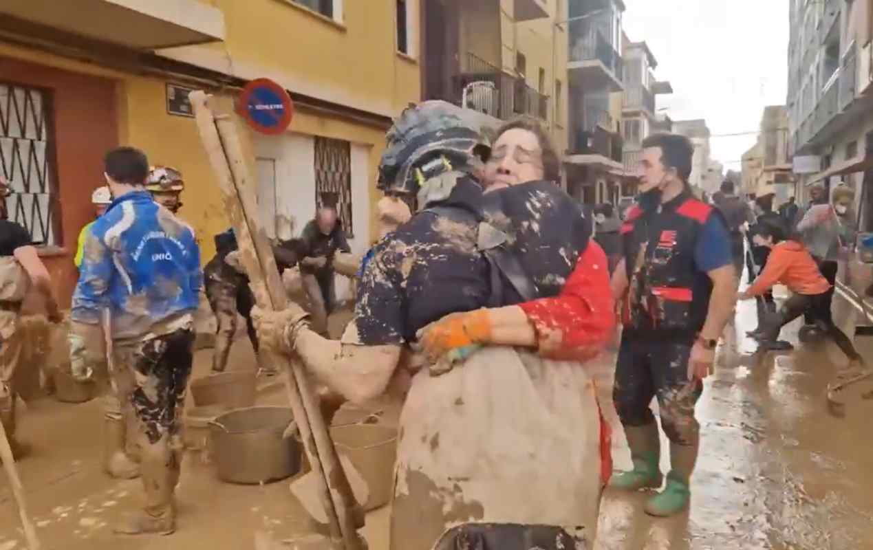 Imagen de la UME en Valencia.