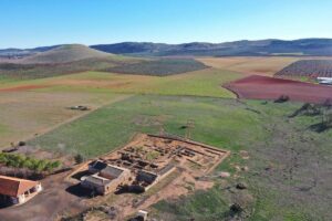 Imagen aérea del yacimiento de Oreto-Zuqueca