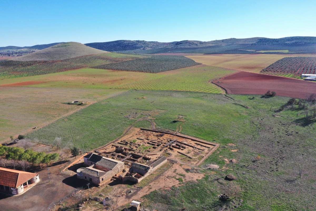 Imagen aérea del yacimiento de Oreto-Zuqueca