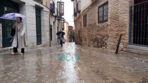 Lluvia, otoño, clima, gente