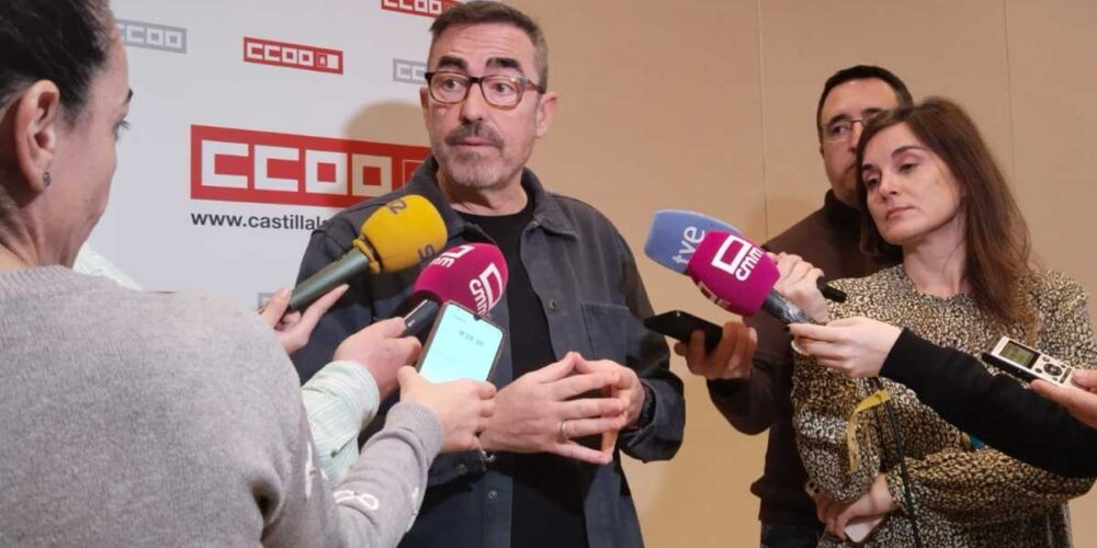 Paco de la Rosa, antes de su último Consejo Regional de CCOO CLM.