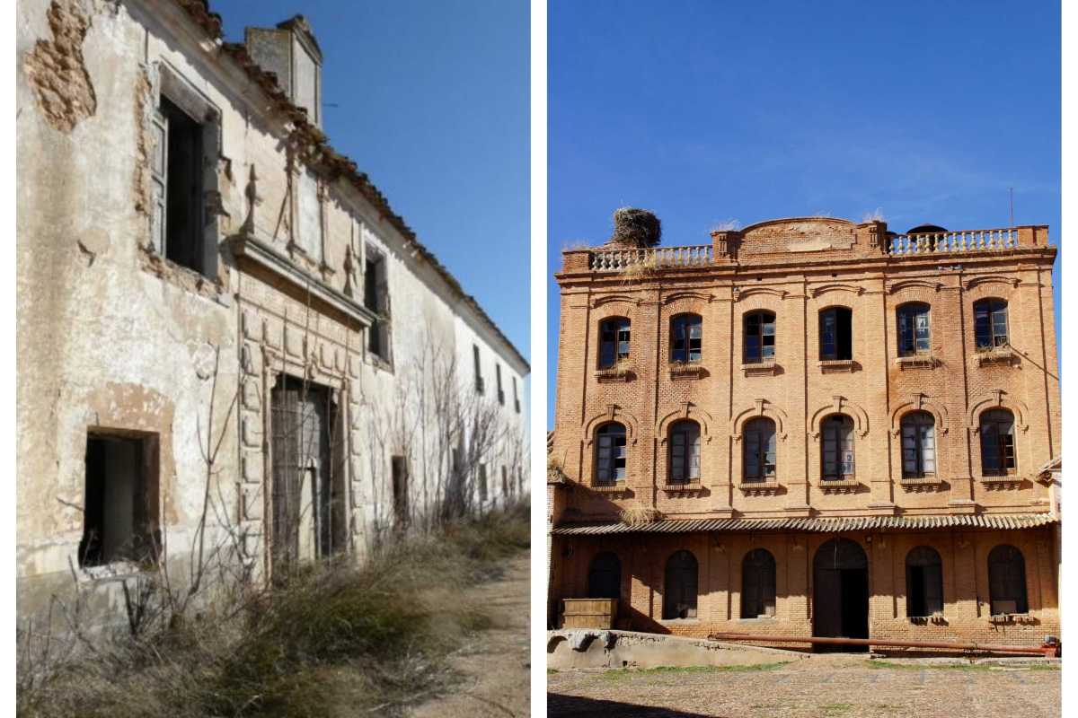 Se trata de la Venta del Pinar (Cuenca) y la Fábrica de harinas Nuestra Señora del Valle (Ciudad Real). Fotos: Hispania Nostra