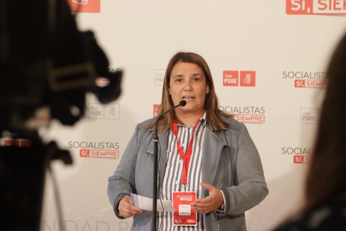 Intervención de Tita García Élez en el Comité Provincial del PSOE de Toledo.